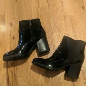 Franco Sarto Patent Leather Montreal Bootie 10 NEW